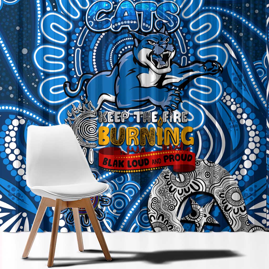 Geelong Cats NAIDOC Week 2024 Window Curtain Mascot Football