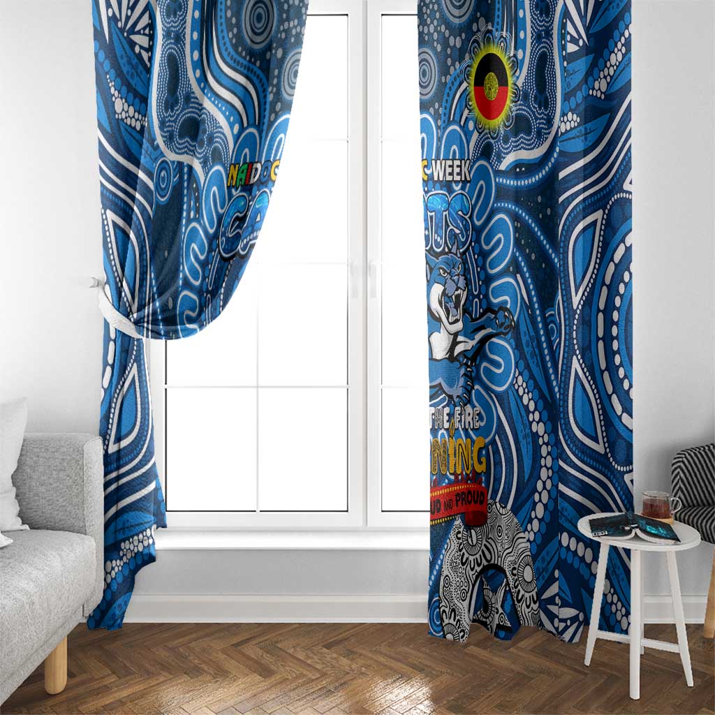 Geelong Cats NAIDOC Week 2024 Window Curtain Mascot Football