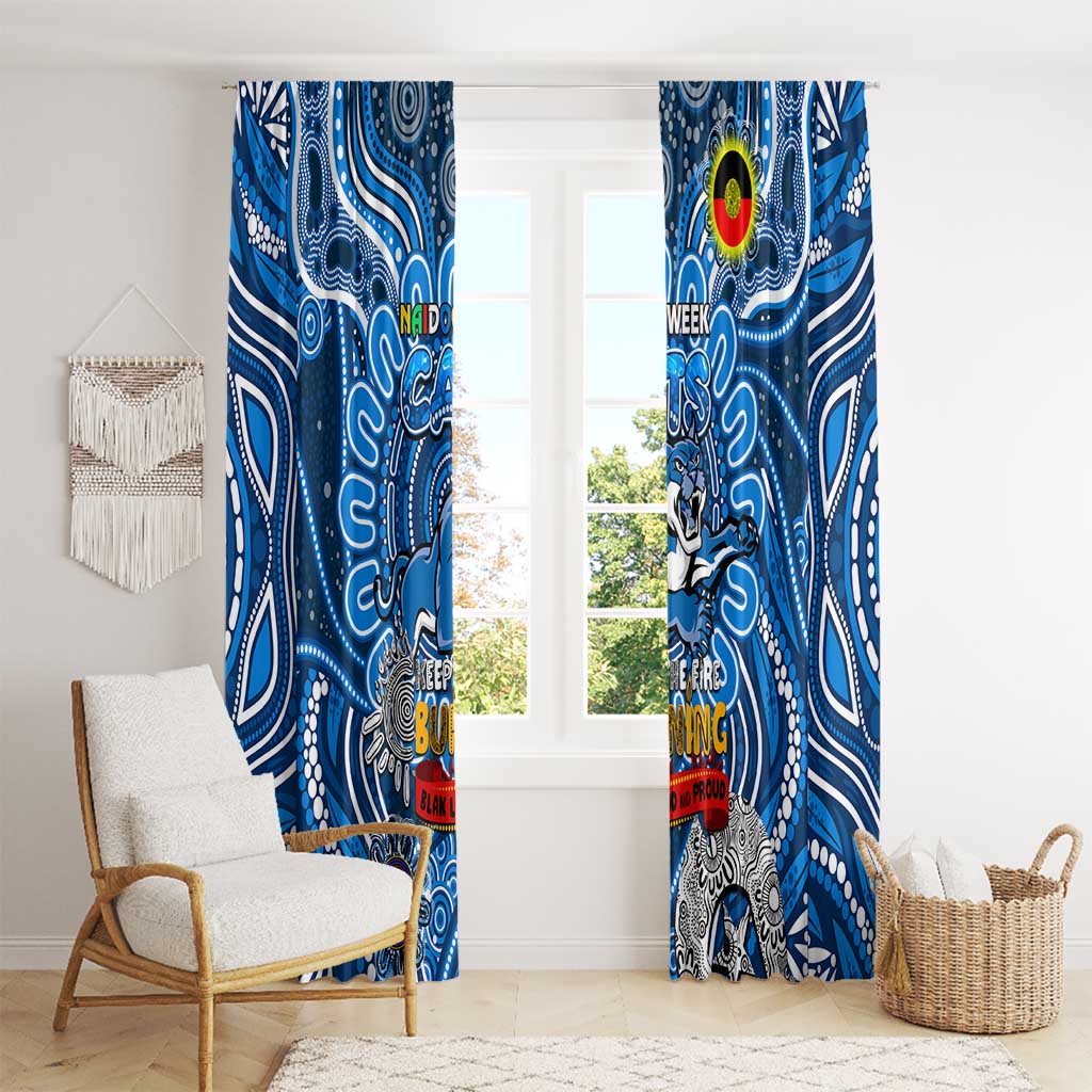 Geelong Cats NAIDOC Week 2024 Window Curtain Mascot Football