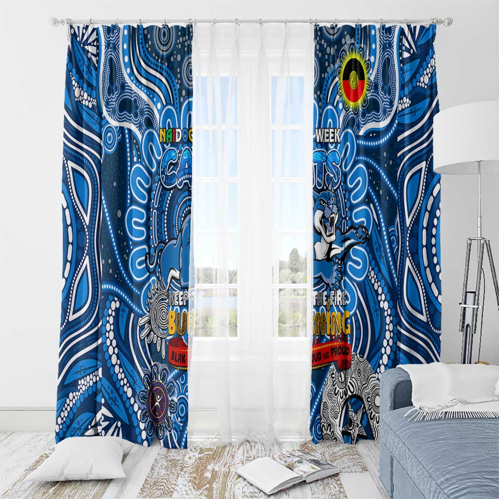 Geelong Cats NAIDOC Week 2024 Window Curtain Mascot Football