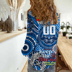 Custom Geelong Cats NAIDOC Week 2024 Women Casual Shirt Mascot Football