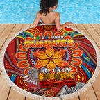 Gold Coast Suns NAIDOC Week 2024 Beach Blanket Mascot Football
