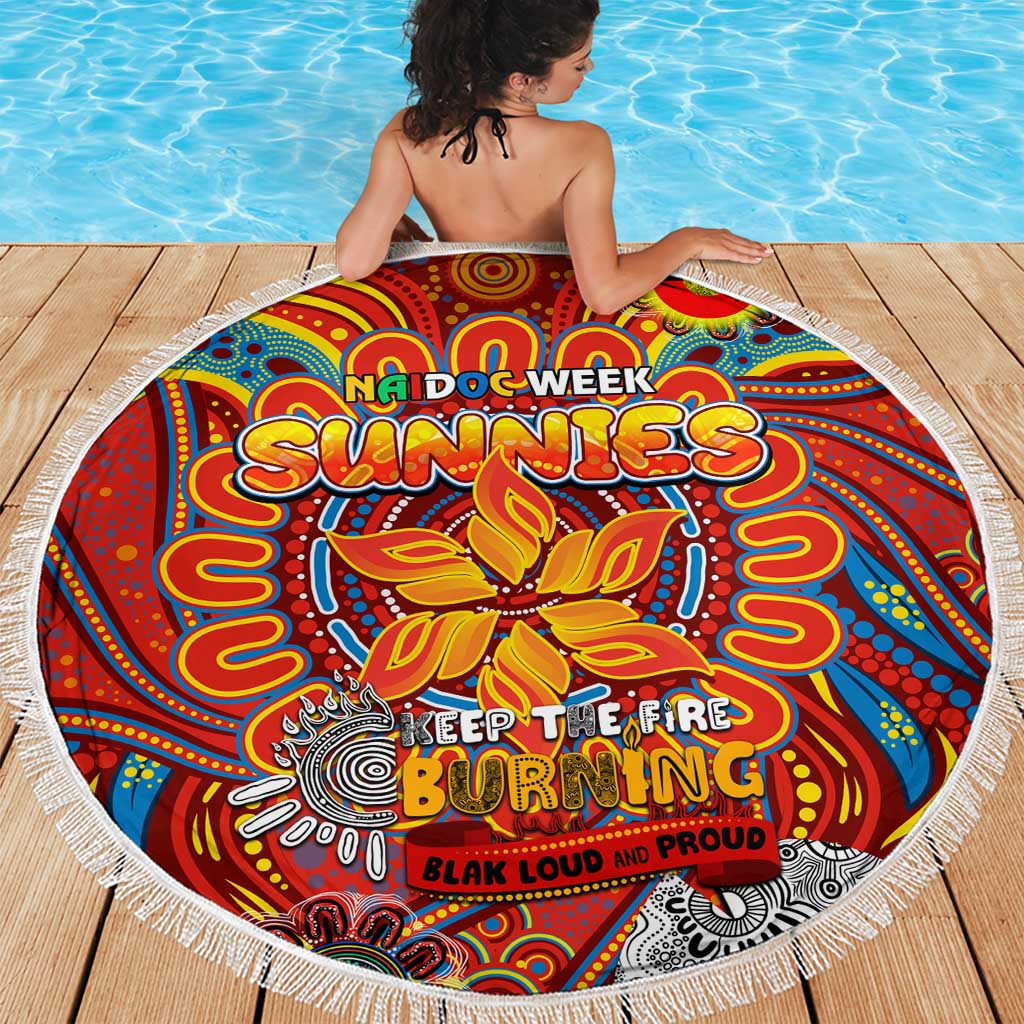 Gold Coast Suns NAIDOC Week 2024 Beach Blanket Mascot Football