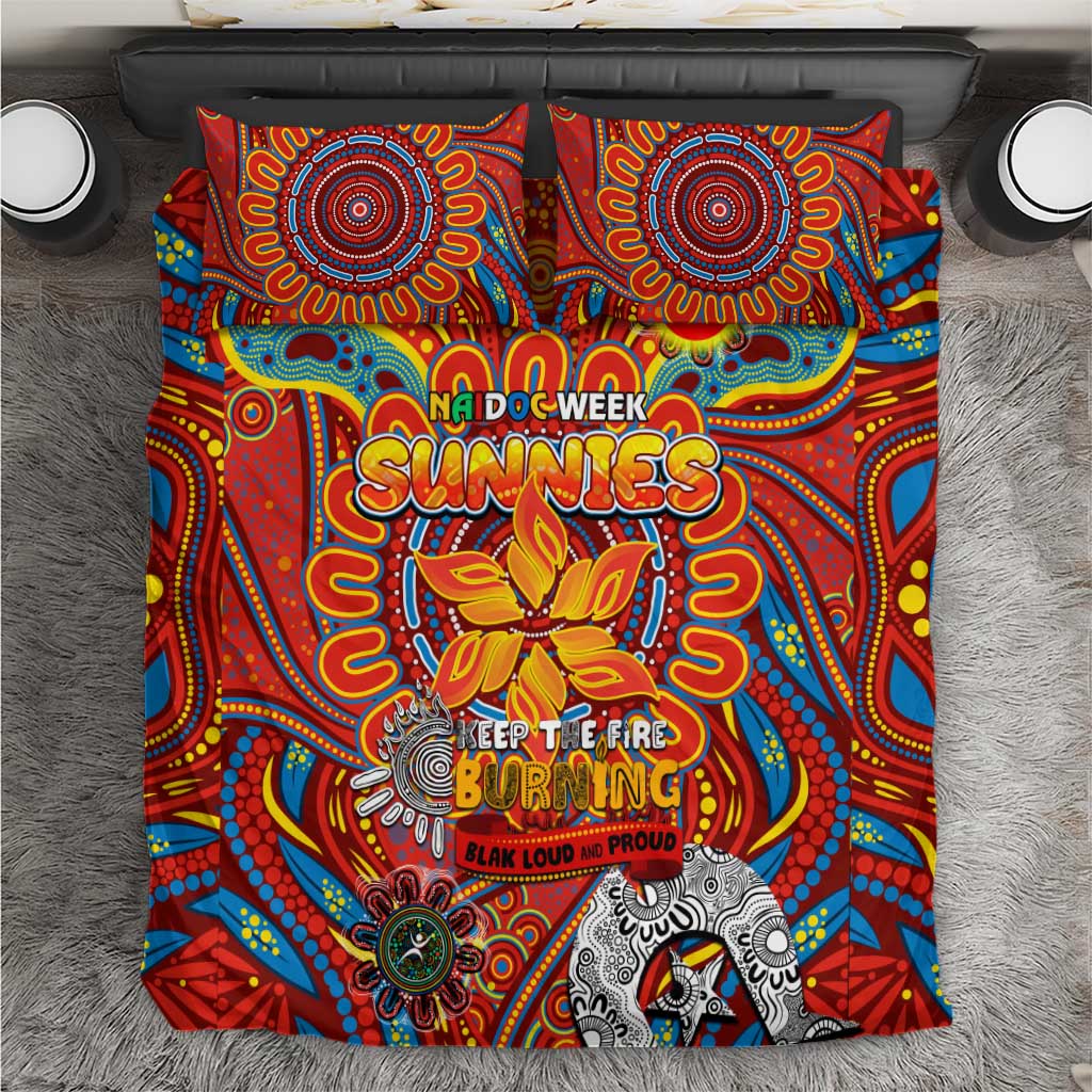Gold Coast Suns NAIDOC Week 2024 Bedding Set Mascot Football