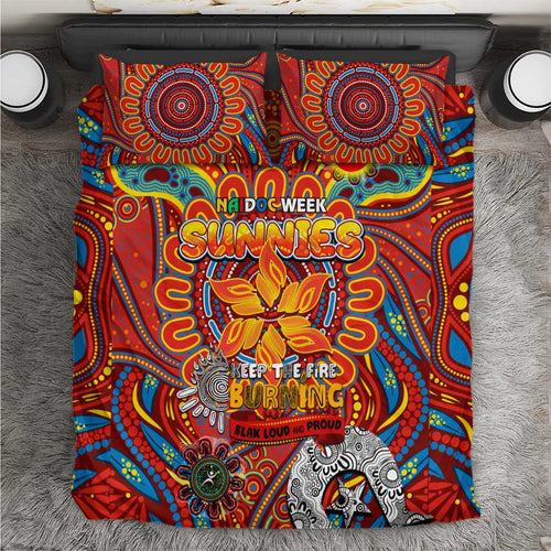 Gold Coast Suns NAIDOC Week 2024 Bedding Set Mascot Football