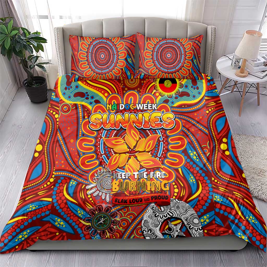 Gold Coast Suns NAIDOC Week 2024 Bedding Set Mascot Football