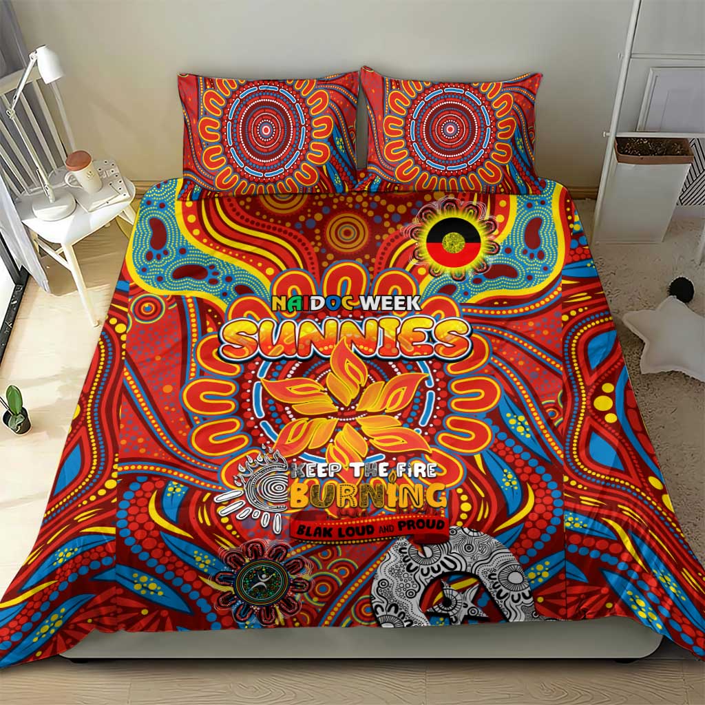 Gold Coast Suns NAIDOC Week 2024 Bedding Set Mascot Football