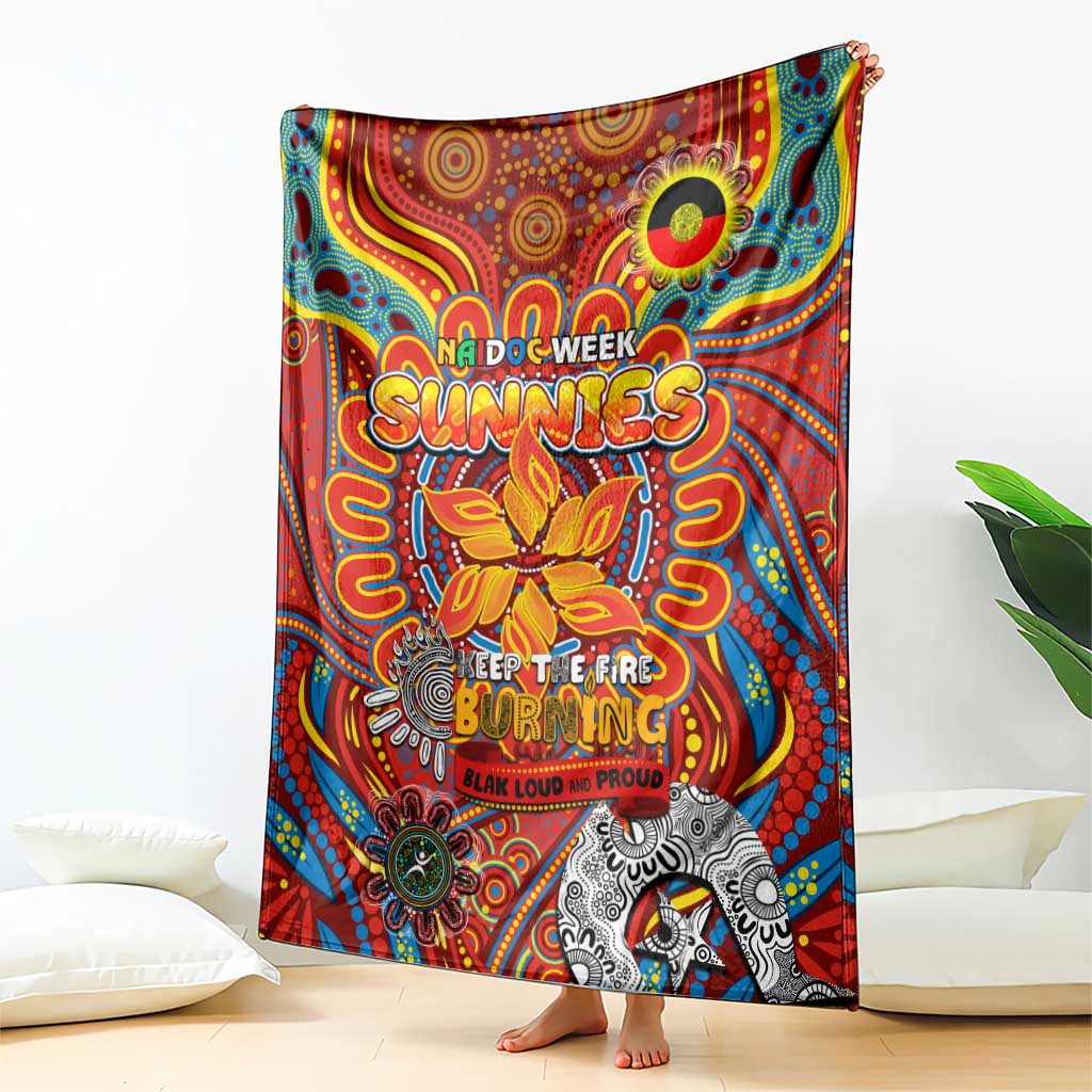 Gold Coast Suns NAIDOC Week 2024 Blanket Mascot Football
