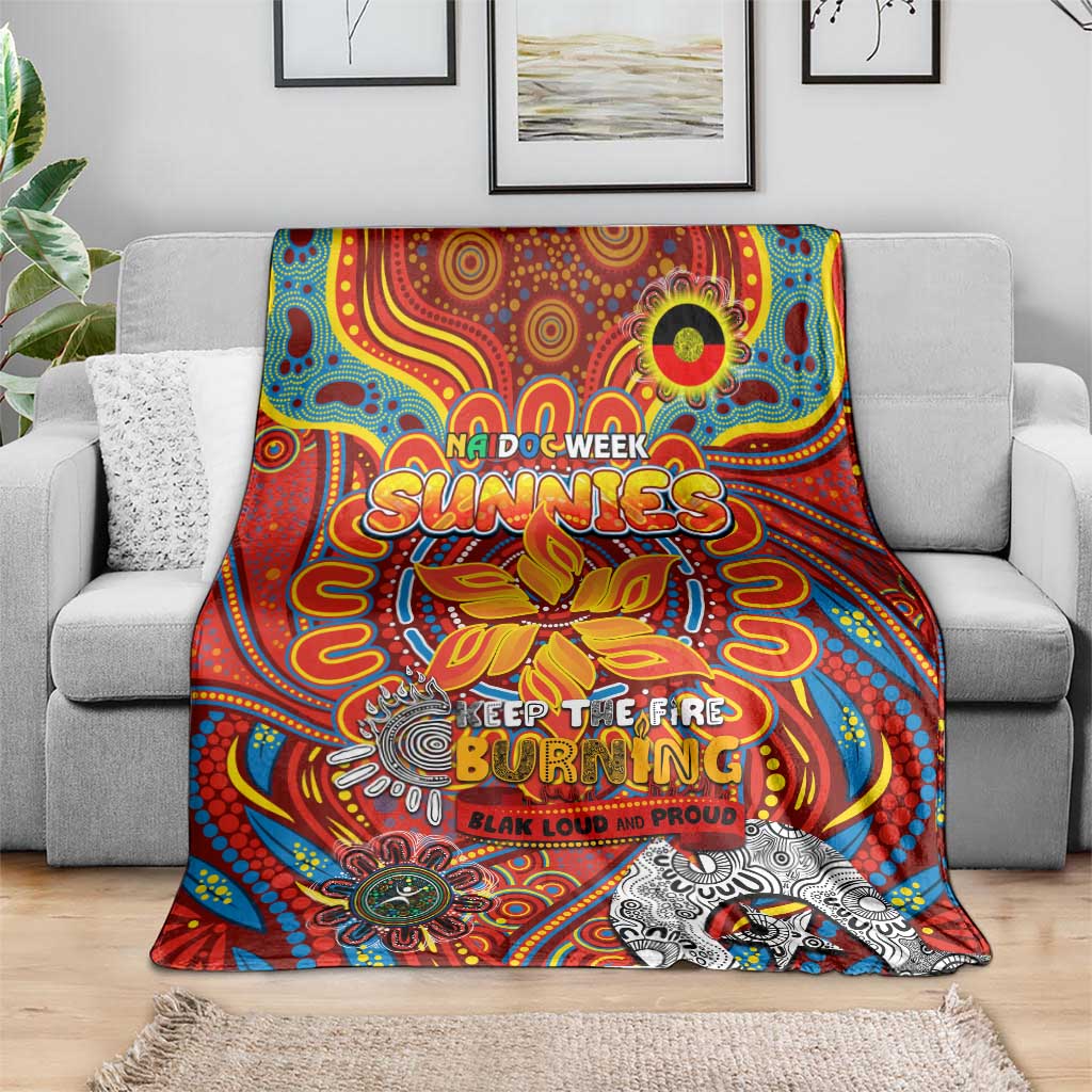 Gold Coast Suns NAIDOC Week 2024 Blanket Mascot Football