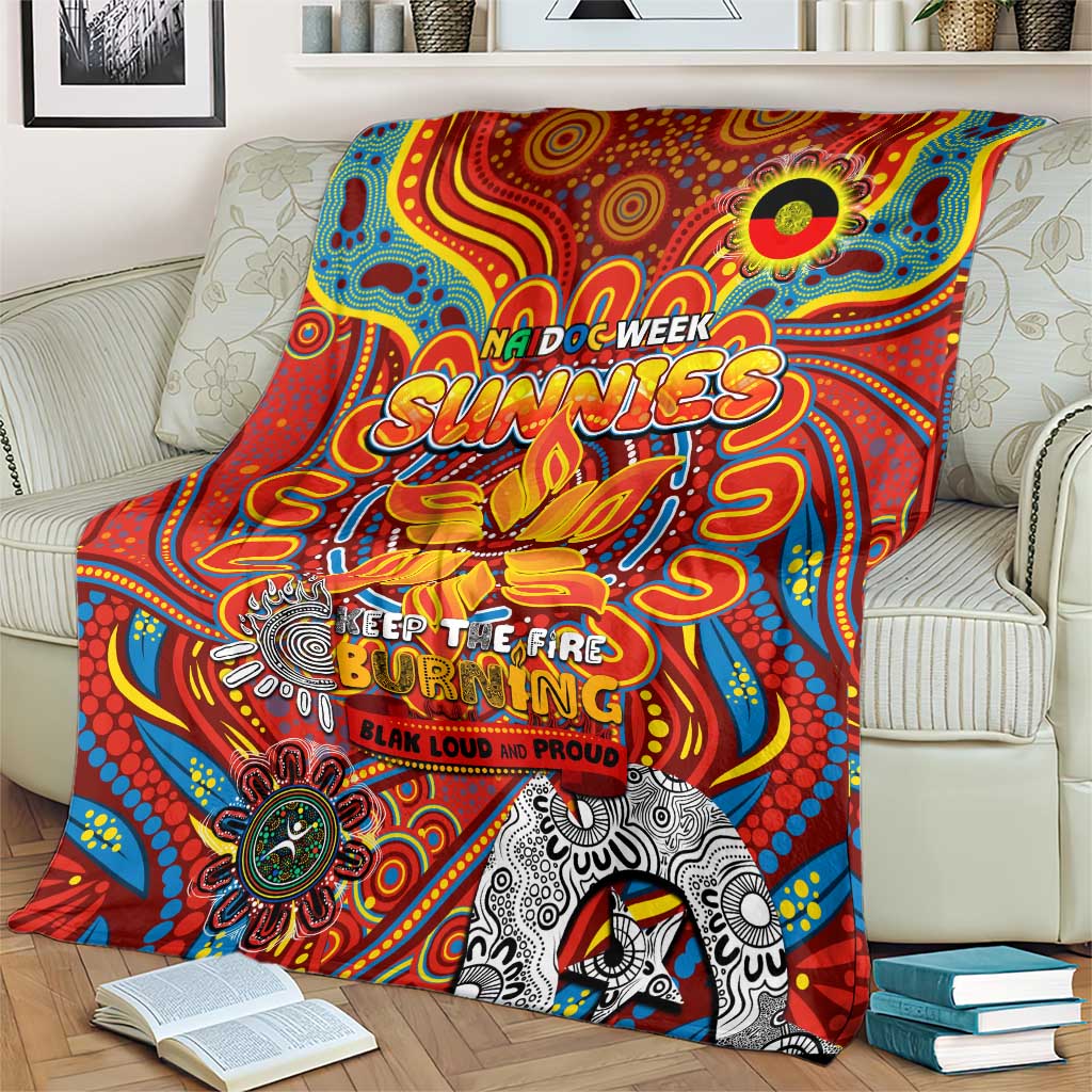 Gold Coast Suns NAIDOC Week 2024 Blanket Mascot Football