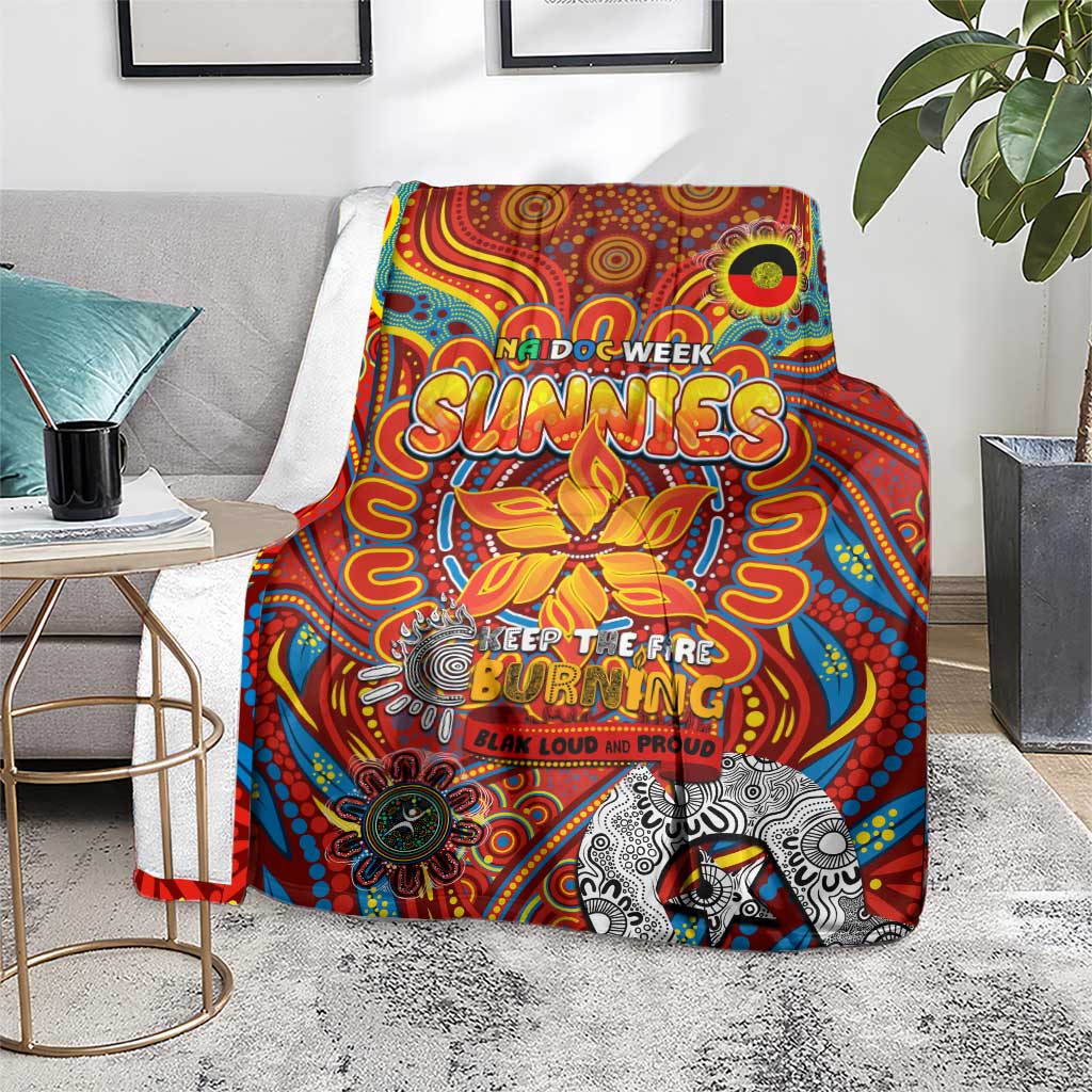 Gold Coast Suns NAIDOC Week 2024 Blanket Mascot Football