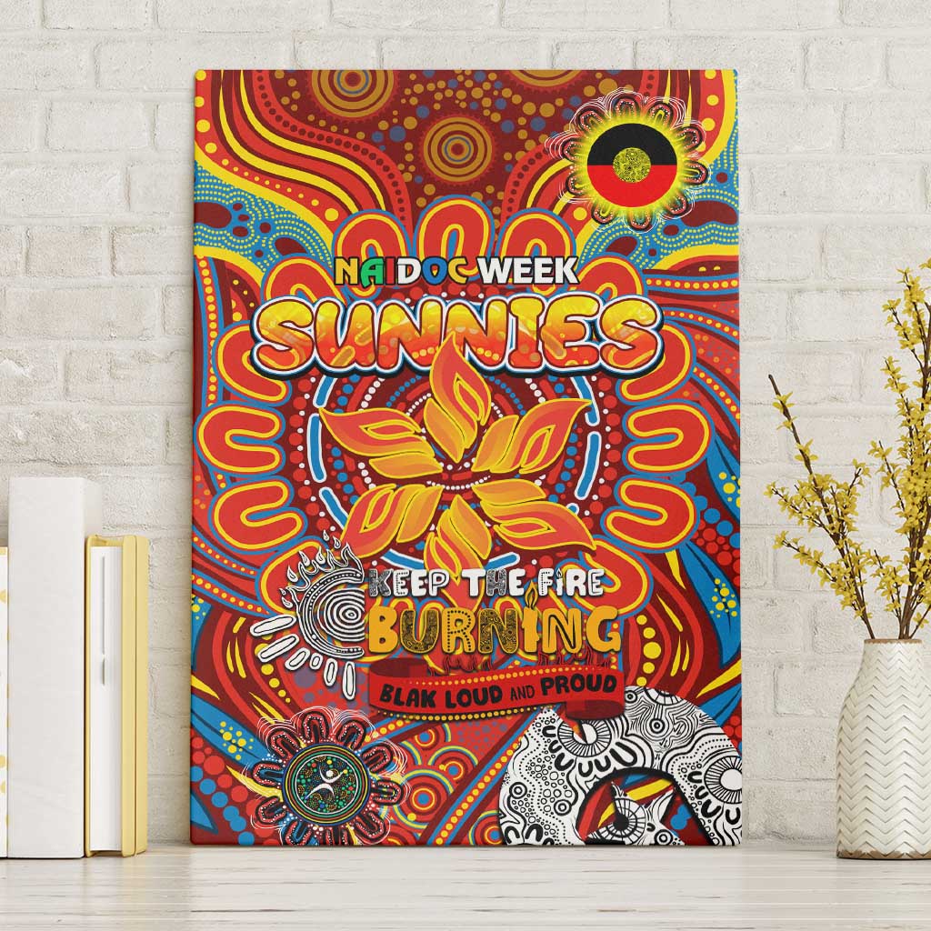 Gold Coast Suns NAIDOC Week 2024 Canvas Wall Art Mascot Football