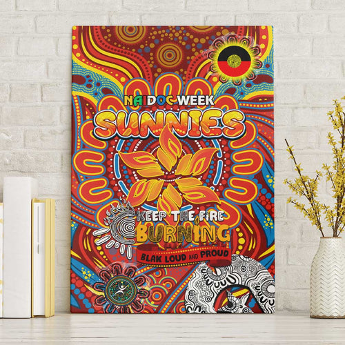 Gold Coast Suns NAIDOC Week 2024 Canvas Wall Art Mascot Football