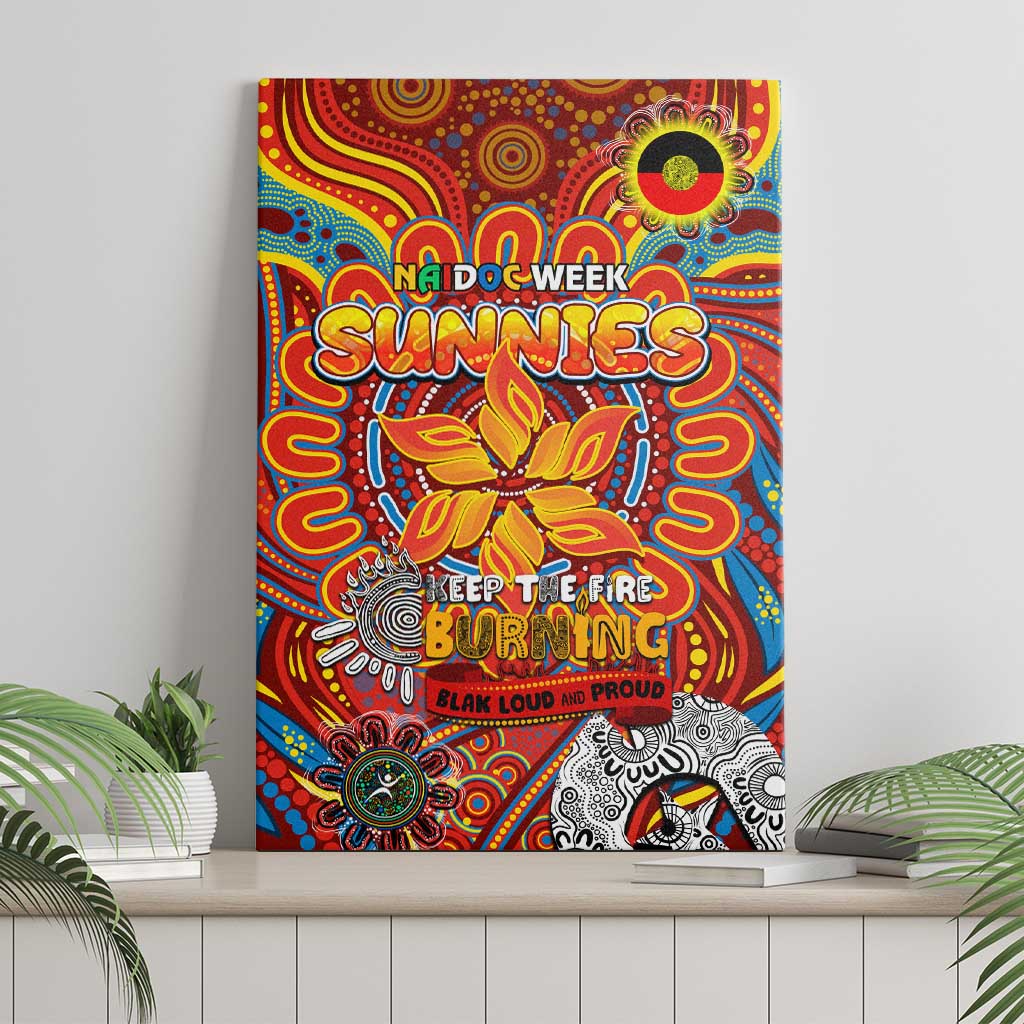 Gold Coast Suns NAIDOC Week 2024 Canvas Wall Art Mascot Football