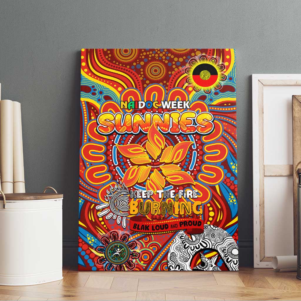 Gold Coast Suns NAIDOC Week 2024 Canvas Wall Art Mascot Football
