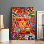 Gold Coast Suns NAIDOC Week 2024 Canvas Wall Art Mascot Football
