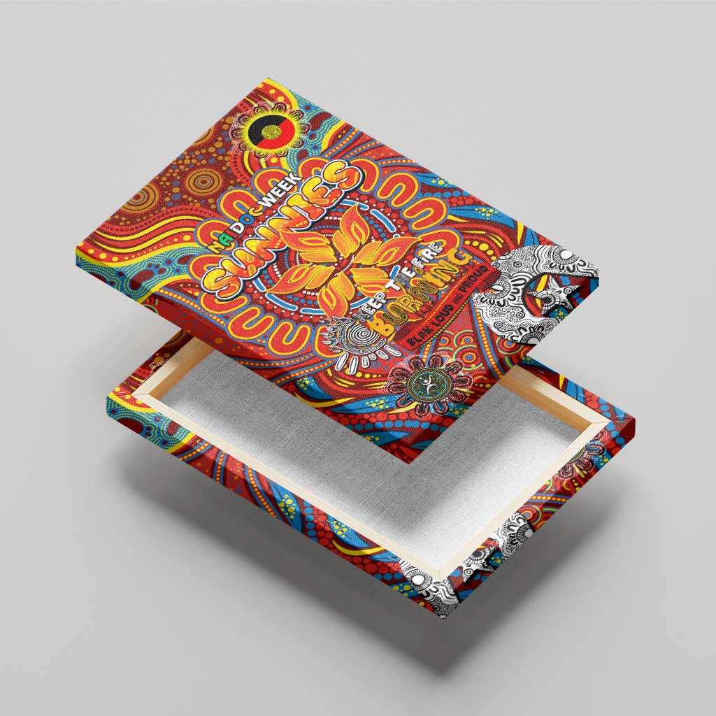 Gold Coast Suns NAIDOC Week 2024 Canvas Wall Art Mascot Football