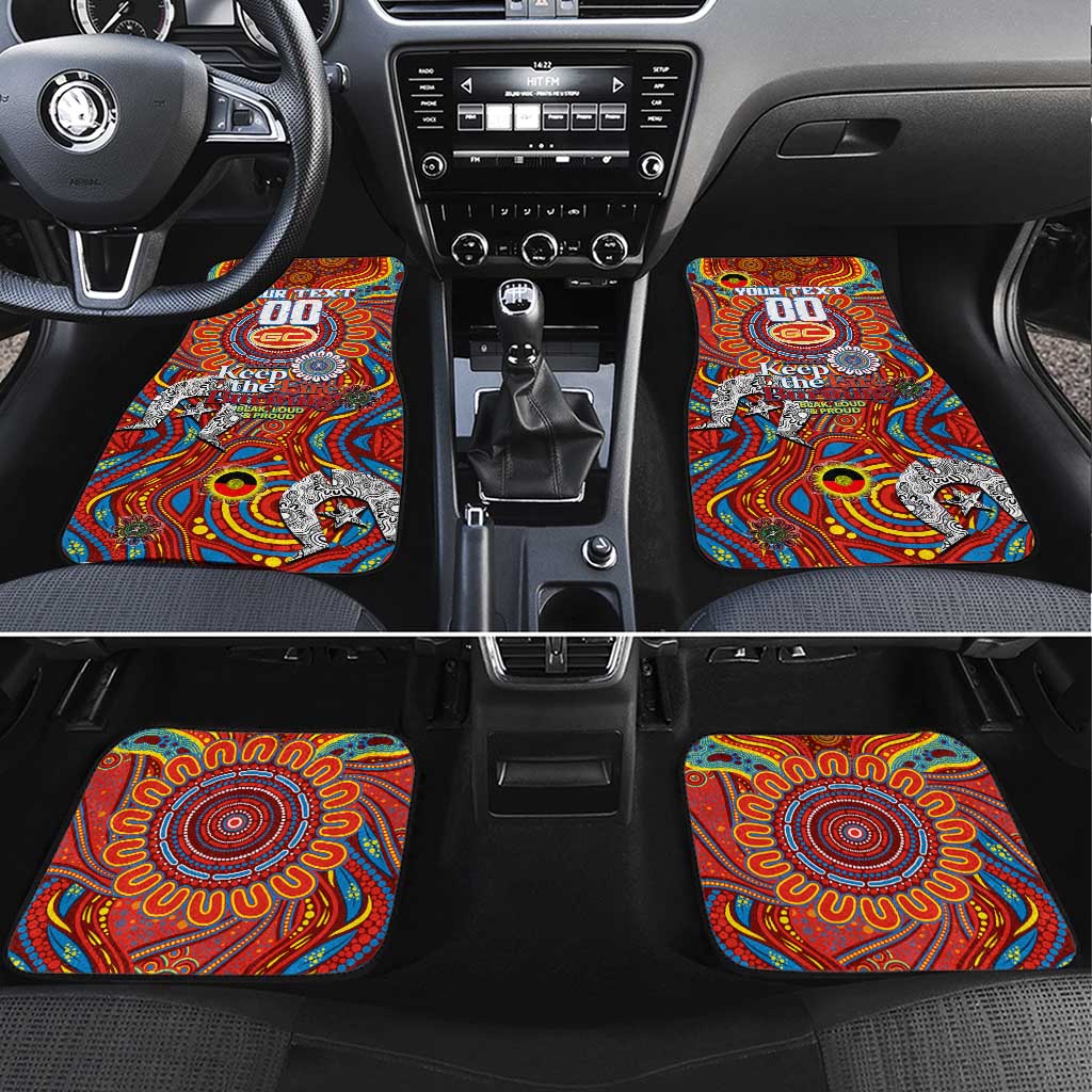 Gold Coast Suns NAIDOC Week 2024 Car Mats Mascot Football