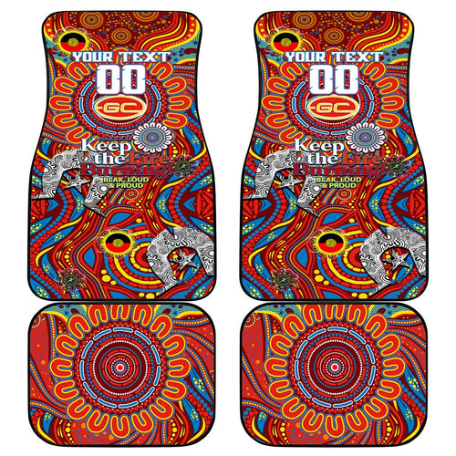 Gold Coast Suns NAIDOC Week 2024 Car Mats Mascot Football
