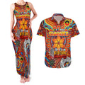 Custom Gold Coast Suns NAIDOC Week 2024 Couples Matching Tank Maxi Dress and Hawaiian Shirt Mascot Football