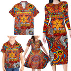 Custom Gold Coast Suns NAIDOC Week 2024 Family Matching Long Sleeve Bodycon Dress and Hawaiian Shirt Mascot Football