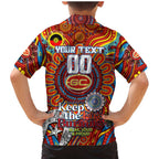 Custom Gold Coast Suns NAIDOC Week 2024 Family Matching Mermaid Dress and Hawaiian Shirt Mascot Football