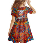 Custom Gold Coast Suns NAIDOC Week 2024 Family Matching Mermaid Dress and Hawaiian Shirt Mascot Football
