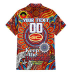 Custom Gold Coast Suns NAIDOC Week 2024 Family Matching Mermaid Dress and Hawaiian Shirt Mascot Football
