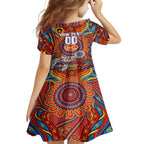 Custom Gold Coast Suns NAIDOC Week 2024 Family Matching Puletasi and Hawaiian Shirt Mascot Football