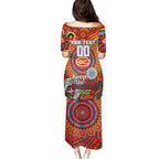 Custom Gold Coast Suns NAIDOC Week 2024 Family Matching Puletasi and Hawaiian Shirt Mascot Football