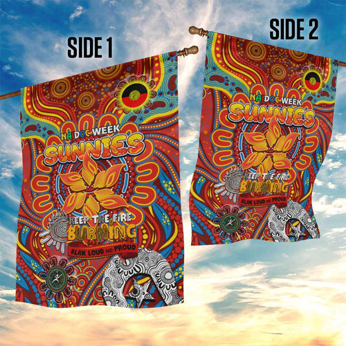 Gold Coast Suns NAIDOC Week 2024 Garden Flag Mascot Football