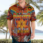 Custom Gold Coast Suns NAIDOC Week 2024 Hawaiian Shirt Mascot Football