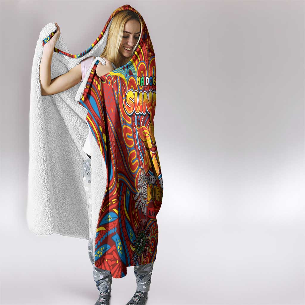 Gold Coast Suns NAIDOC Week 2024 Hooded Blanket Mascot Football