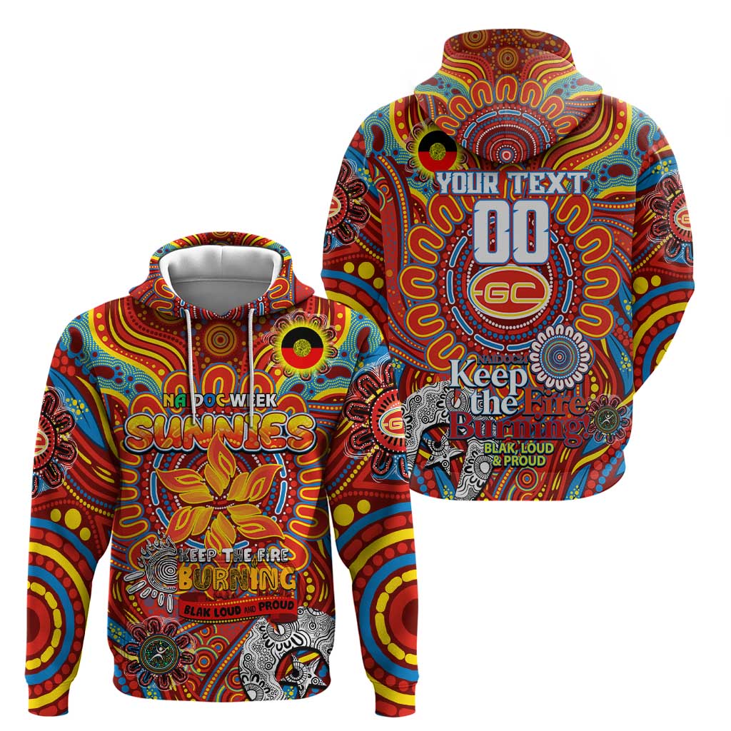 Custom Gold Coast Suns NAIDOC Week 2024 Hoodie Mascot Football