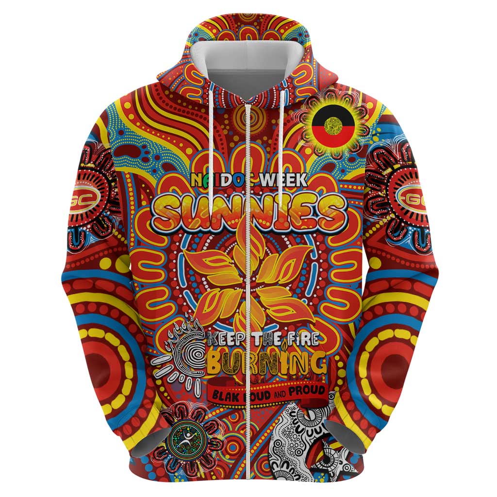 Custom Gold Coast Suns NAIDOC Week 2024 Hoodie Mascot Football