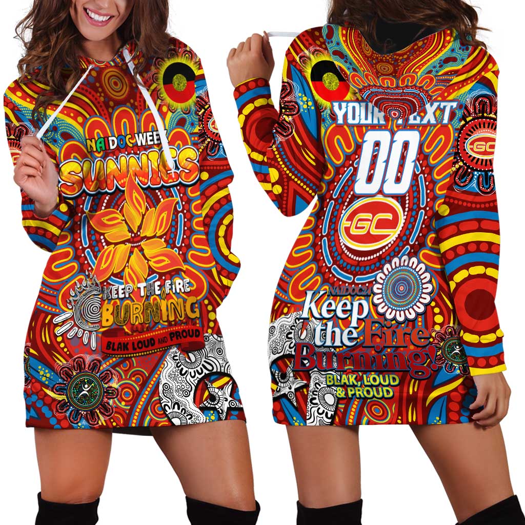 Custom Gold Coast Suns NAIDOC Week 2024 Hoodie Dress Mascot Football