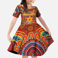 Custom Gold Coast Suns NAIDOC Week 2024 Kid Short Sleeve Dress Mascot Football