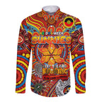 Custom Gold Coast Suns NAIDOC Week 2024 Long Sleeve Button Shirt Mascot Football