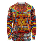 Custom Gold Coast Suns NAIDOC Week 2024 Long Sleeve Shirt Mascot Football