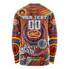 Custom Gold Coast Suns NAIDOC Week 2024 Long Sleeve Shirt Mascot Football