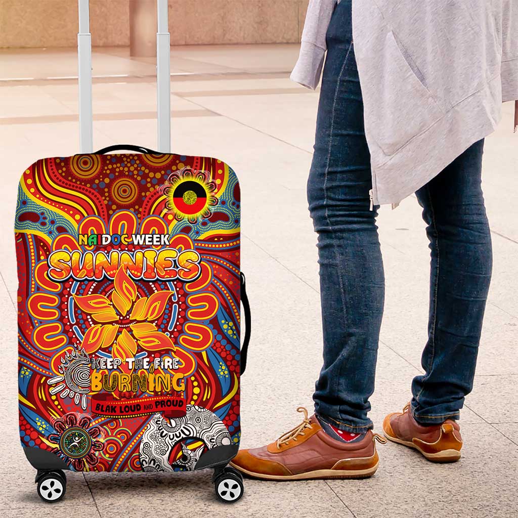 Gold Coast Suns NAIDOC Week 2024 Luggage Cover Mascot Football