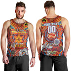 Custom Gold Coast Suns NAIDOC Week 2024 Men Tank Top Mascot Football