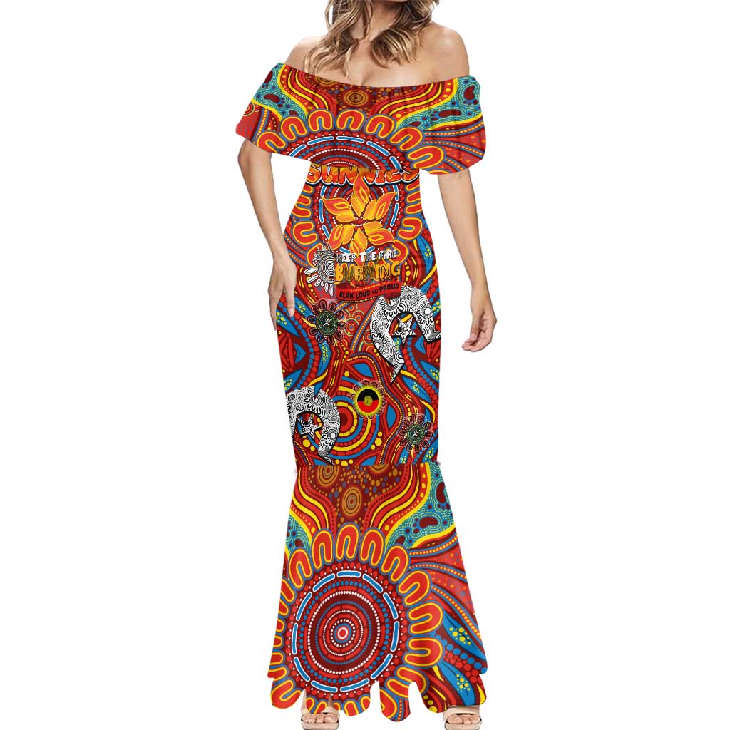 Custom Gold Coast Suns NAIDOC Week 2024 Mermaid Dress Mascot Football