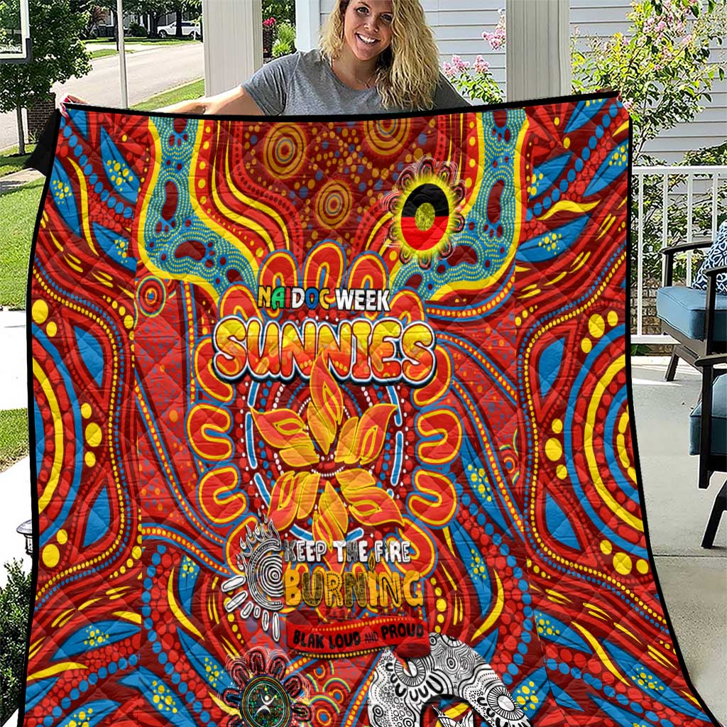Gold Coast Suns NAIDOC Week 2024 Quilt Mascot Football