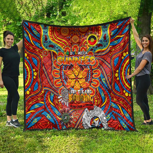 Gold Coast Suns NAIDOC Week 2024 Quilt Mascot Football