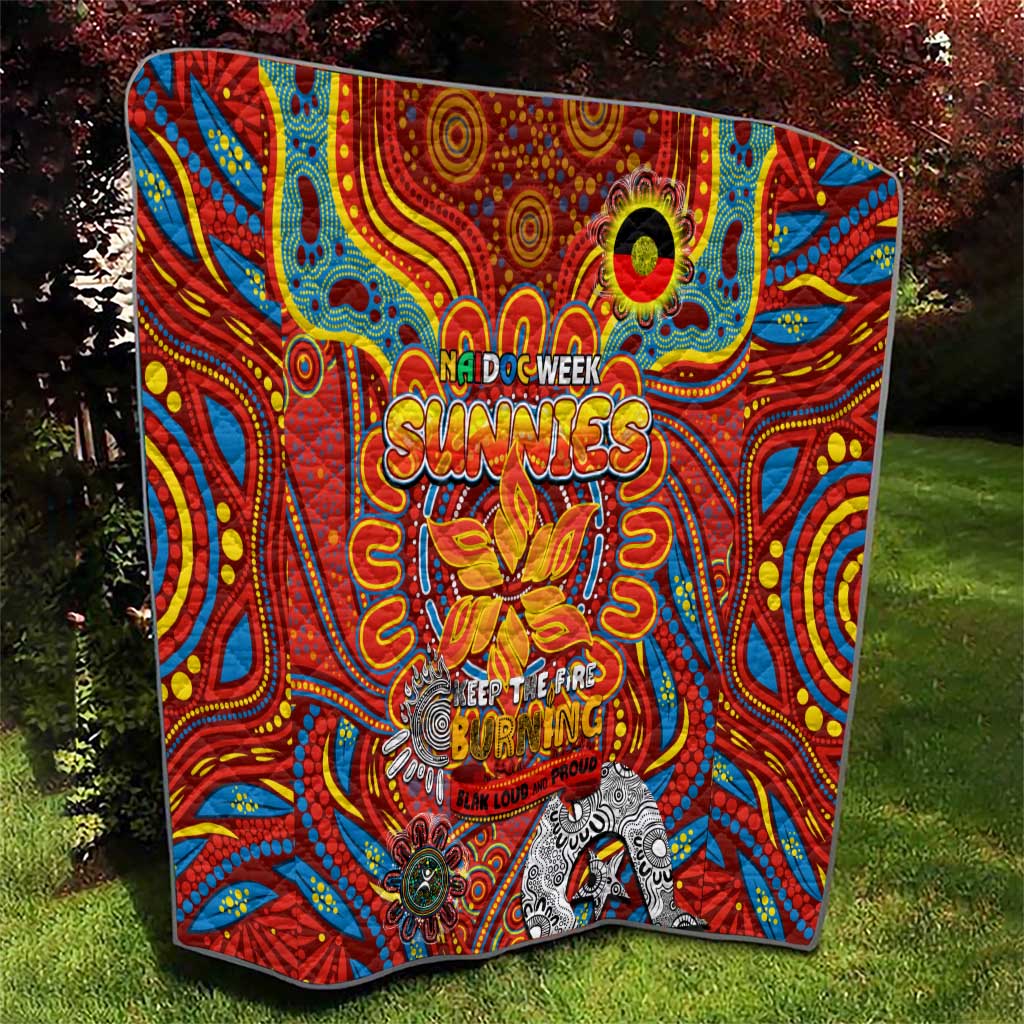 Gold Coast Suns NAIDOC Week 2024 Quilt Mascot Football