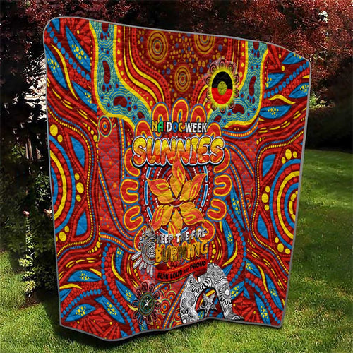 Gold Coast Suns NAIDOC Week 2024 Quilt Mascot Football