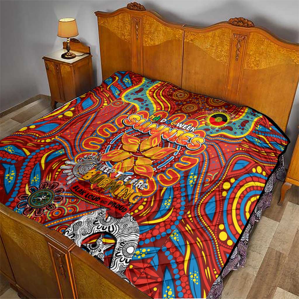 Gold Coast Suns NAIDOC Week 2024 Quilt Mascot Football