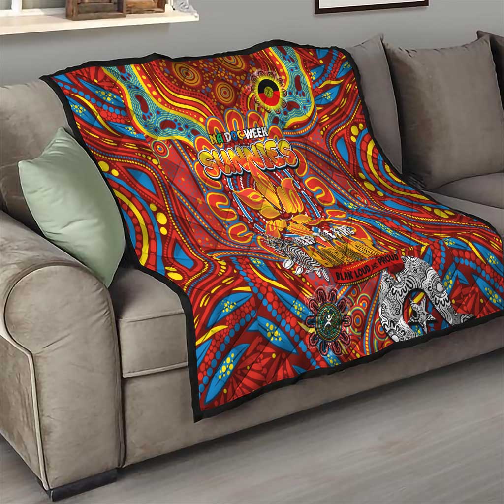 Gold Coast Suns NAIDOC Week 2024 Quilt Mascot Football