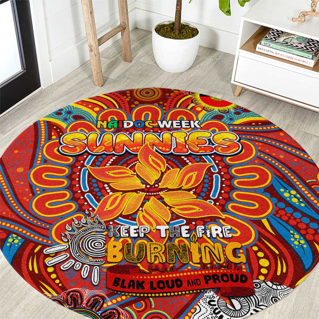 Gold Coast Suns NAIDOC Week 2024 Round Carpet Mascot Football